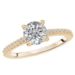 BW JAMES Engagement Rings "The Los Angeles" Peg Head Semi-Mount Diamond Ring