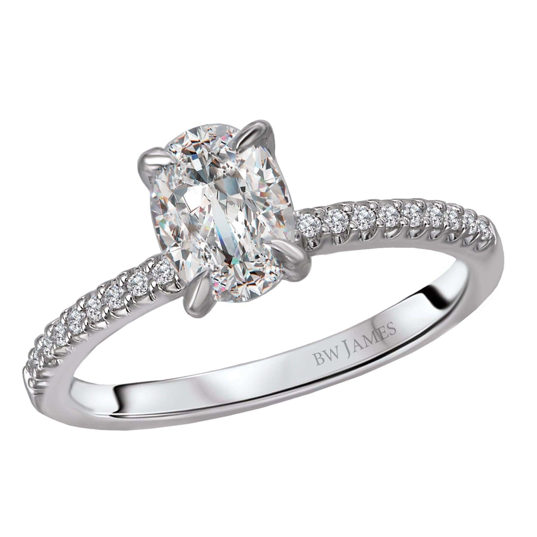 BW JAMES Engagement Rings "The Madison" Classic Semi-Mount Diamond Ring