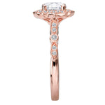 BW JAMES Engagement Rings "The Madrid" Halo Semi-Mount Diamond Ring
