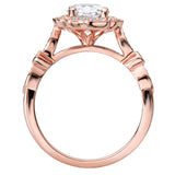 BW JAMES Engagement Rings "The Madrid" Halo Semi-Mount Diamond Ring