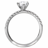 BW JAMES Engagement Rings "The Meredith" Classic Pear Shape Semi-Mount Diamond Ring