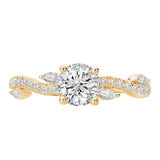 BW JAMES Engagement Rings "The Phoenix" Classic Semi-Mount Diamond Ring