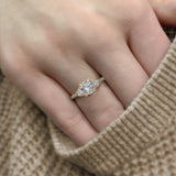 BW JAMES Engagement Rings "The Raleigh" Three Stone Semi-Mount Diamond Ring