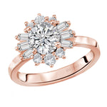 BW JAMES Engagement Rings "The Samara" The Halo Semi-Mount Diamond Ring