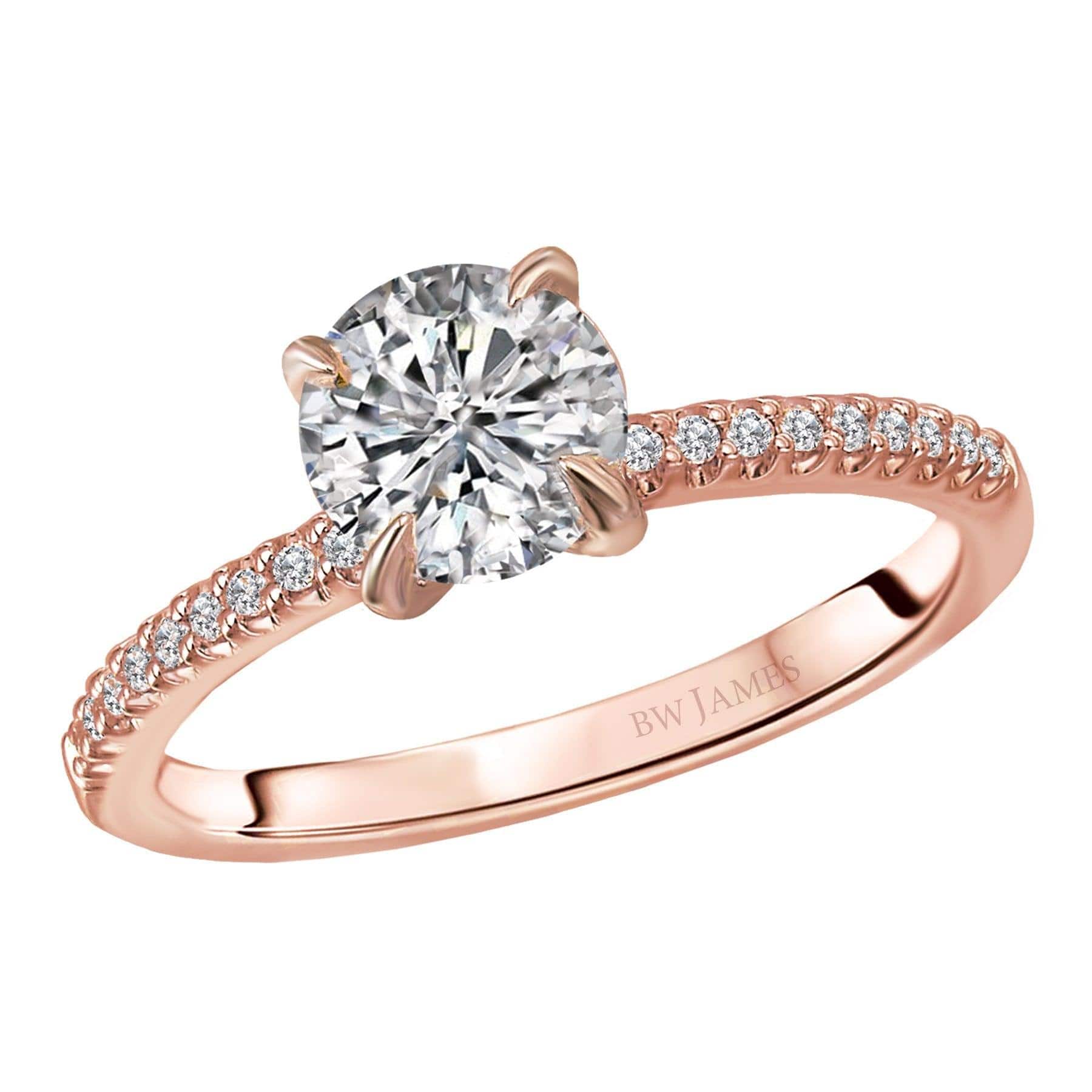 BW JAMES Engagement Rings "The Savannah" Classic Semi-Mount Diamond Ring
