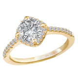 BW JAMES Engagement Rings " The Verona" Halo Semi-Mount Diamond Ring