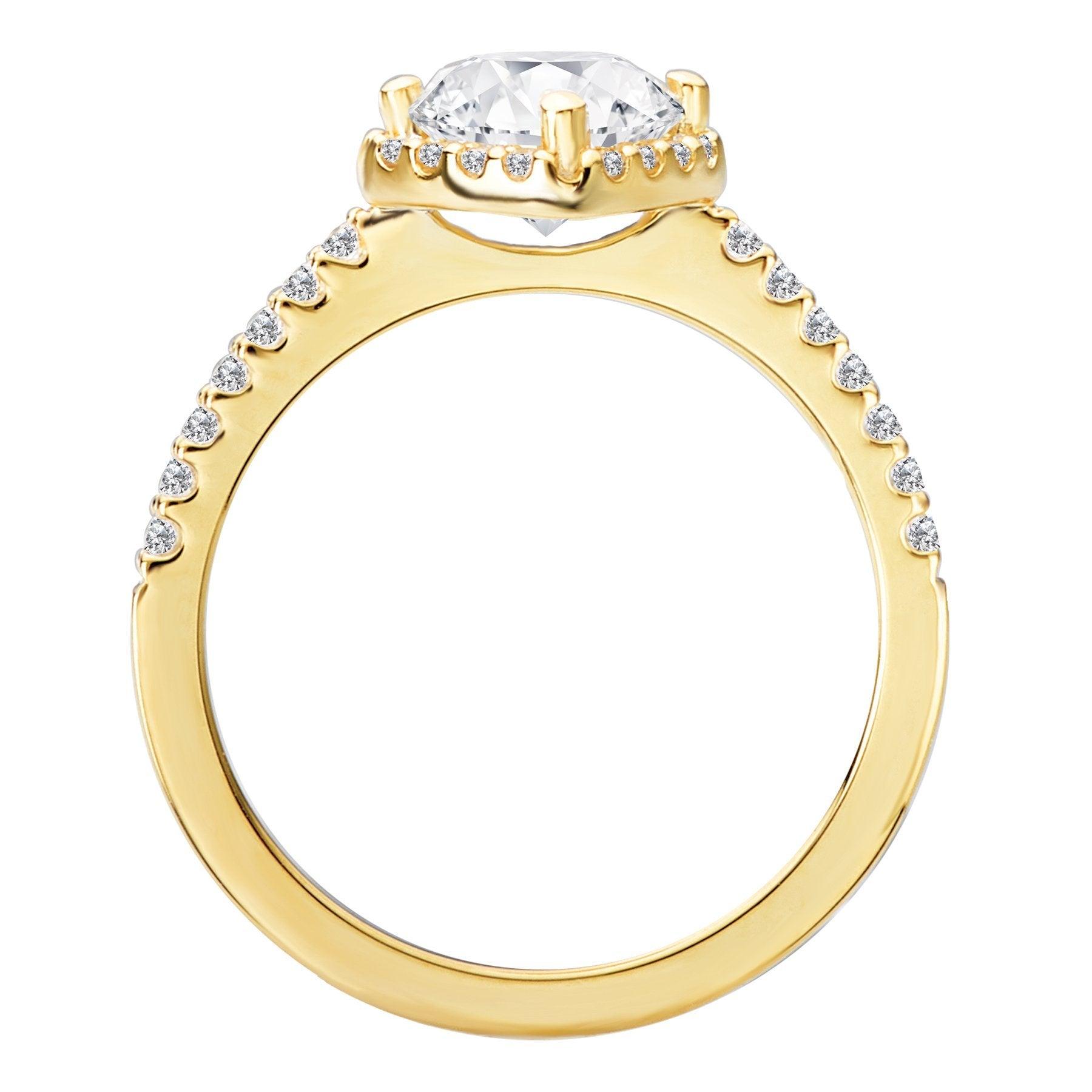 BW JAMES Engagement Rings " The Verona" Halo Semi-Mount Diamond Ring