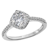 BW JAMES Engagement Rings " The Verona" Halo Semi-Mount Diamond Ring