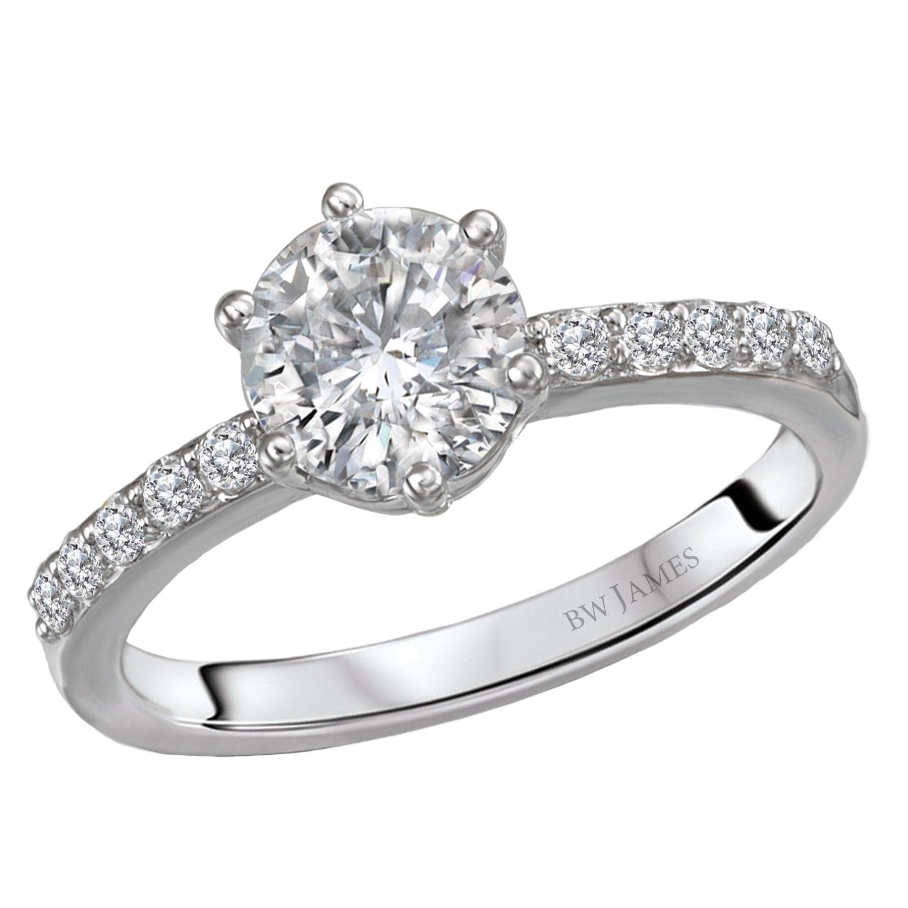 BW JAMES Engagement Rings "The Vienna" The Classic Semi-Mount Diamond Ring