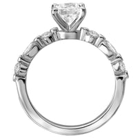 BW JAMES Engagement Rings "The Zena" Classic Oval Shape Semi-Mount Diamond Ring