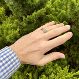 BW James Jewelers ALT Wedding Band “The Aviator” 100% USA Made Black Ceramic Ring With Wood From RAF Mosquito Airplane