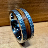 BW James Jewelers ALT Wedding Band “The Eagle" 100% USA Made Build Your Own Ring Rugged TungstenBand with Moon Finish