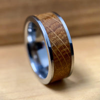 BW James Jewelers ALT Wedding Band "The Louisville" Kentucky Straight Bourbon Whiskey Barrel Tungsten Ring