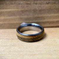 BW James Jewelers ALT Wedding Band “The M. Churchill ” Kentucky Straight Bourbon Whiskey Barrel Tungsten Ring