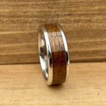 BW James Jewelers ALT Wedding Band “The Pearl Harbor” 100% USA Made Serinium® Metal With Wood From The USS California