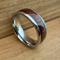 BW James Jewelers ALT Wedding Band “The Private Ryan ”✓ Reclaimed M1 Garand Stock Wood ✓Titanium