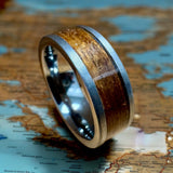 BW James Jewelers ALT Wedding Band "The Rugged Battleship" 100% USA Made Rugged Tungsten Ring With Wood From The USS California