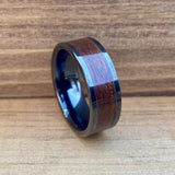 BW James Jewelers ALT Wedding Band “The Sergeant” 100% USA Made Black Ceramic Ring With Wood From A M1 Garand