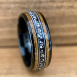 BW James Jewelers ALT Wedding Band “The Space Cowboy”  ✓Kentucky Bourbon Barrel™✓Black Ceramic ✓Guitar String ✓Meteorite