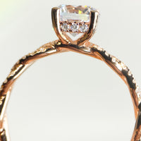 BW James Jewelers Custom Engagement Ring The “Twisting Rose”