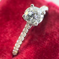 BW James Jewelers Custom Engagement Ring The "With A Twist" Rose