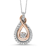 BW James Jewelers Diamond Pendant Gold & Silver Diamond Pendant