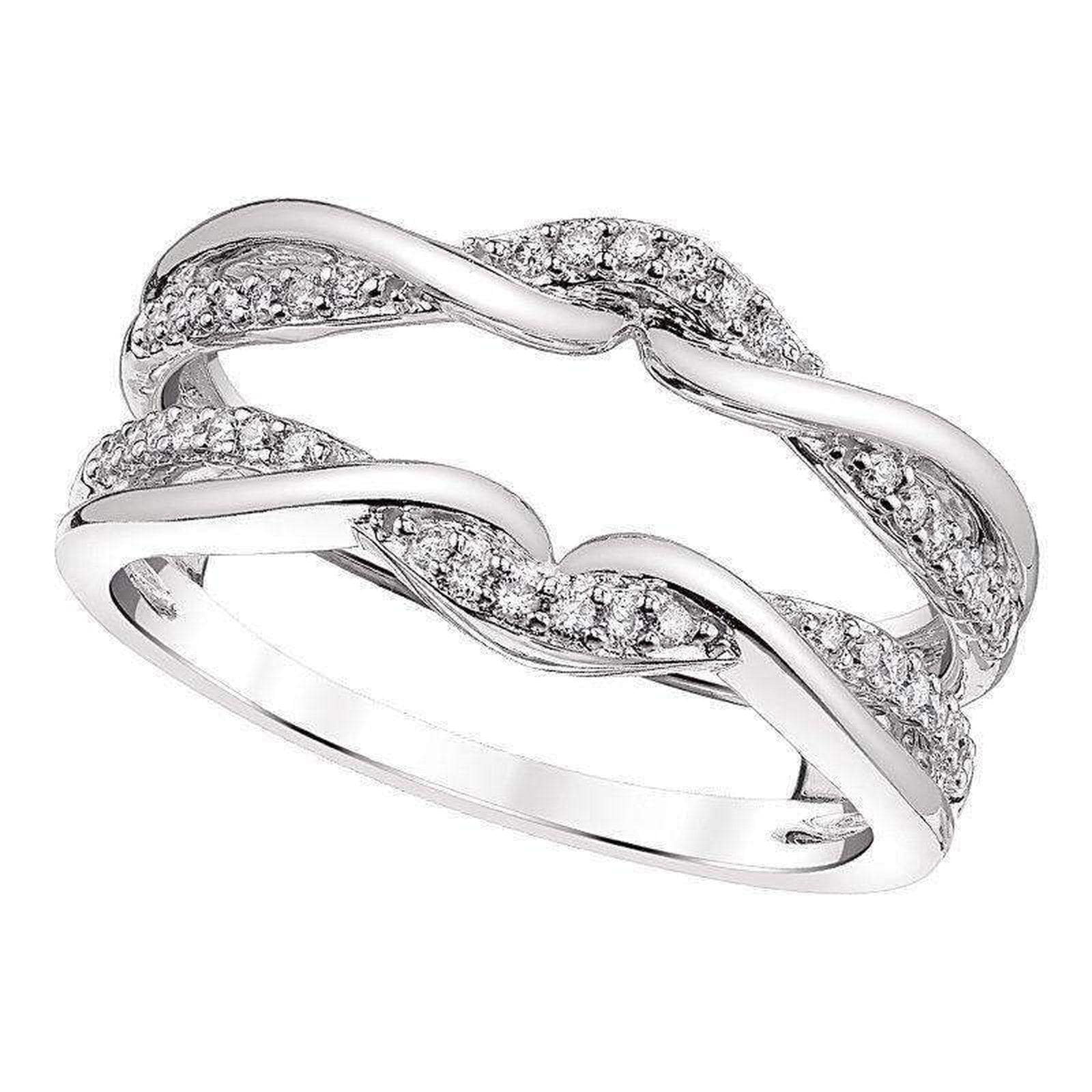 BW James Jewelers diamond wedding bands 14k Diamond Guard and Wrap