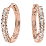 BW James Jewelers Earrings 16 Page Christmas Catalog Offer 10K Rose Gold Diamond Mixable Earring 1/7 ctw