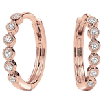 BW James Jewelers Earrings 16 Page Christmas Catalog Offer 10K Rose Gold Diamond Mixable Earring 1/7 ctw