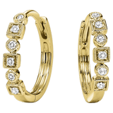 BW James Jewelers Earrings 16 Page Christmas Catalog Offer 10K Yellow Diamond Mixable Earring 1/7 ctw