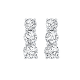 BW James Jewelers Earrings 16 Page Christmas Catalog Offer 14K Diamond 3 Stone Earring 1ctw