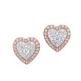 BW James Jewelers Earrings 16 Page Christmas Catalog Offer 14KTR Heart Earrings 1/4 Ctw