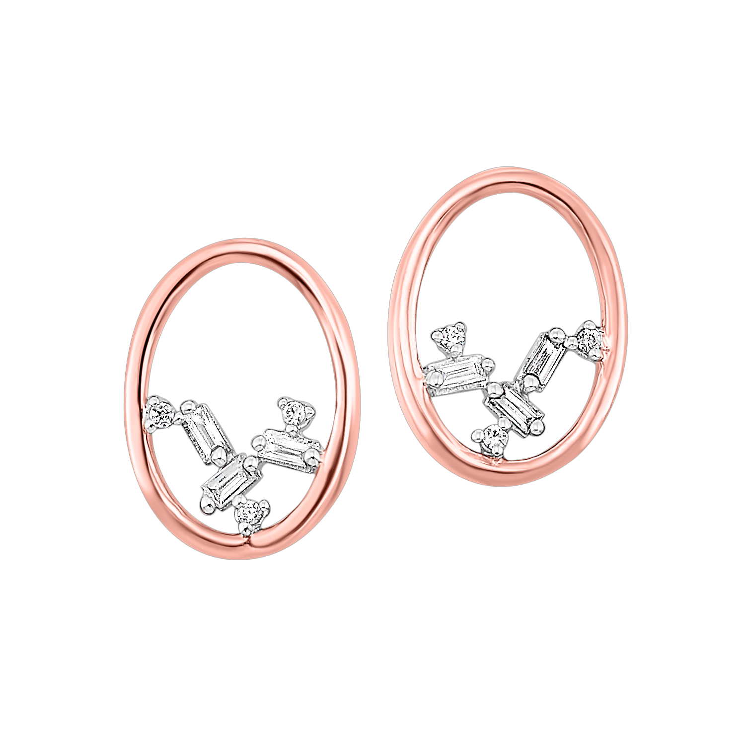 BW James Jewelers Earrings 16 Page Christmas Catalog Offer 14KTR Oval Earrings 1/20 Ctw