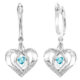 BW James Jewelers Earrings 16 Page Christmas Catalog Offer SS Diamond ROL-Birthst Heart Blue Topaz Basics Earring