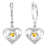 BW James Jewelers Earrings 16 Page Christmas Catalog Offer SS Diamond ROL-Birthst Heart Citrine Basics Earring