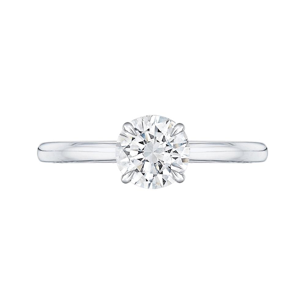 BW James Jewelers Engagement Ring Round Solitaire Engagement Ring
