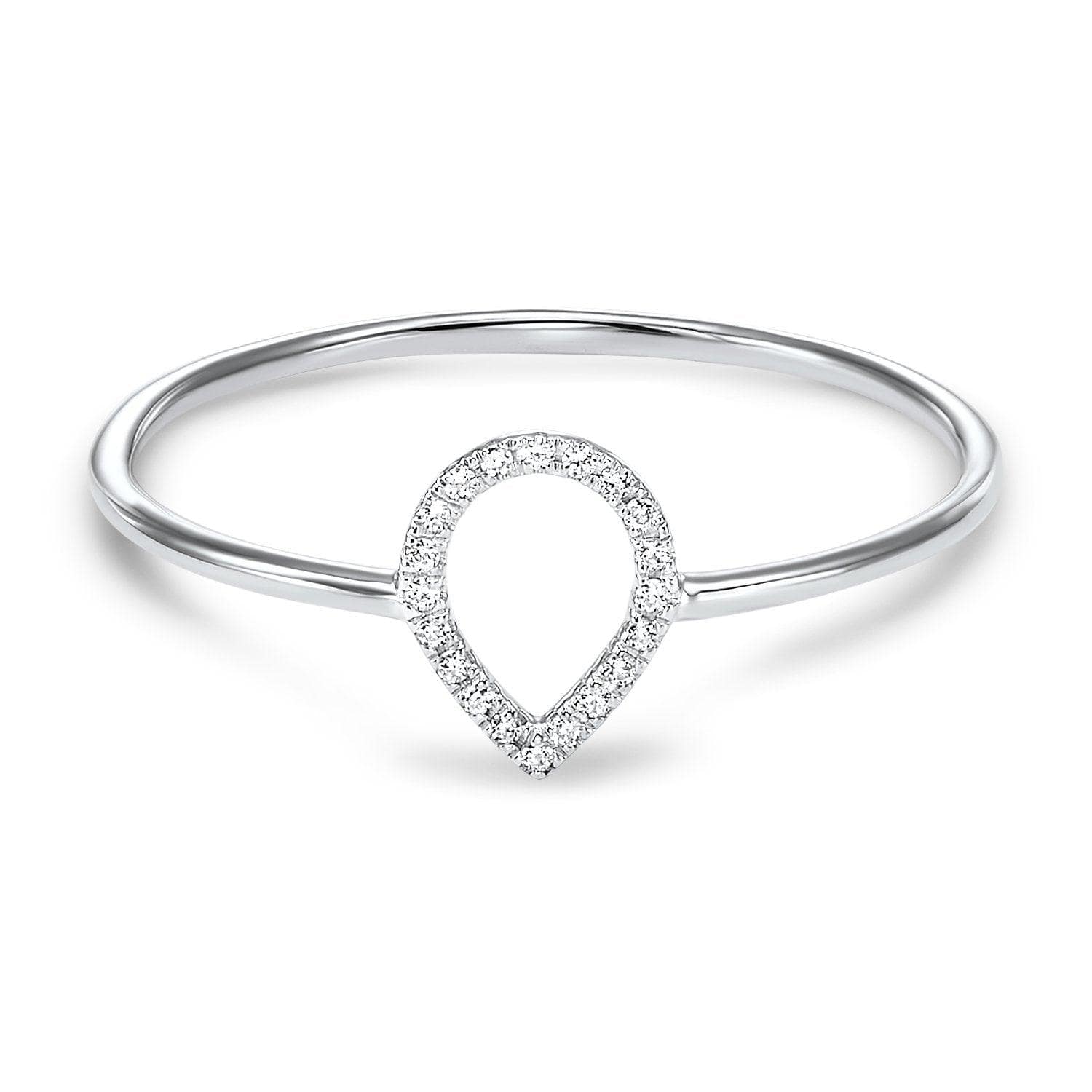 BW James Jewelers Fashion Ring 14K Pear Shape Diamond Ring