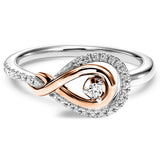 BW James Jewelers Fashion Ring Gold & Silver Diamond Ring 1/6ctw