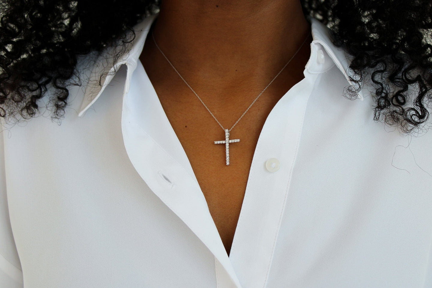 BW James Jewelers In Every Season Diamond Cross Necklace