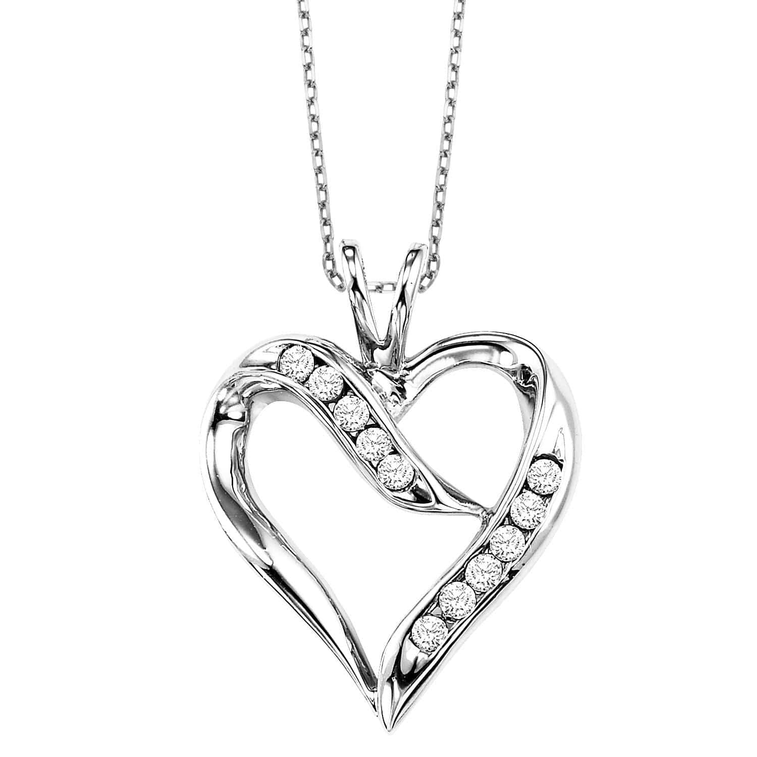 BW James Jewelers Necklace Heart Shape Pendant