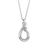 BW James Jewelers Necklace Sterling Silver And Diamond Pendant
