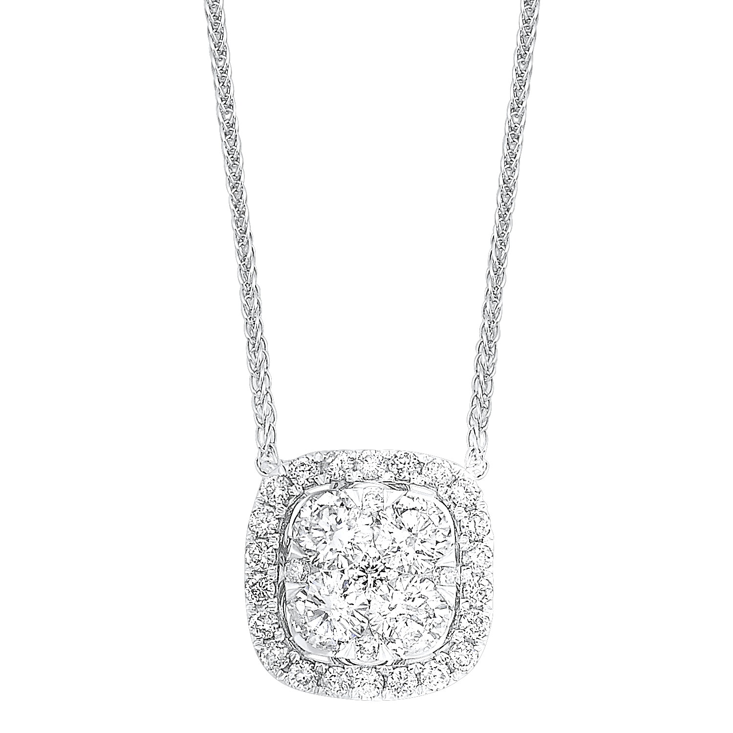 BW James Jewelers Pendant 16 Page Christmas Catalog Offer 14K Diamond Pendant 1/2 ctw