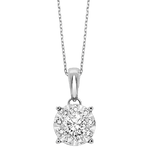 BW James Jewelers Pendant 16 Page Christmas Catalog Offer 14K Diamond Pendant 1/2ctw