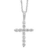 BW James Jewelers Pendant 16 Page Christmas Catalog Offer 14KTW Diamond Cross Fashion Pendant 1/10Ct