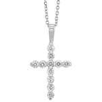 BW James Jewelers Pendant 16 Page Christmas Catalog Offer 14KTW Diamond Cross Fashion Pendant 1/3Ct