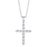 BW James Jewelers Pendant 16 Page Christmas Catalog Offer 14KTW Diamond Cross Fashion Pendant 1/4Ct
