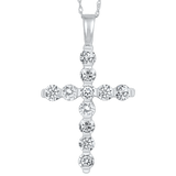 BW James Jewelers Pendant 16 Page Christmas Catalog Offer 14KTW Diamond Cross Fashion Pendant 1Ct