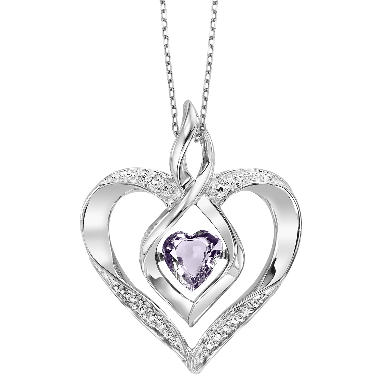 BW James Jewelers Pendant 16 Page Christmas Catalog Offer SS Diamond ROL-Birthst Heart Alexandrite Basics Pendant 1/250Ct