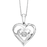 BW James Jewelers Pendant 16 Page Christmas Catalog Offer SS Diamond ROL Heart Fashion Pendant 1/50Ct