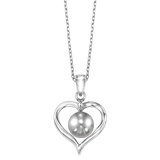 BW James Jewelers Pendant 16 Page Christmas Catalog Offer SS Yangtze Grey Pearl Heart Fashion Pendant